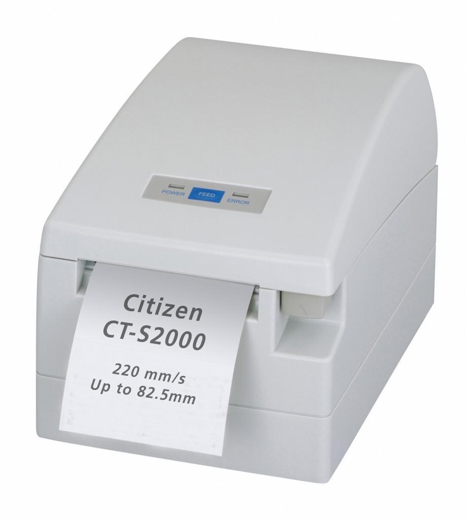  Термопринтер этикеток Citizen CT-S2000; USB, Ivory White