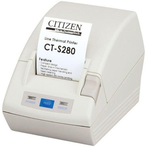  Термопринтер этикеток Citizen CT-S280; Serial, White