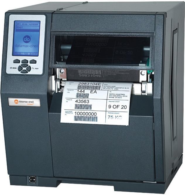  Термотрансферный принтер Datamax H-6308 300 DPI, TT, EU CORD, INTERNAL REWINDER, PLZ EMULATIONS, 3 INCH MEDIA HUB