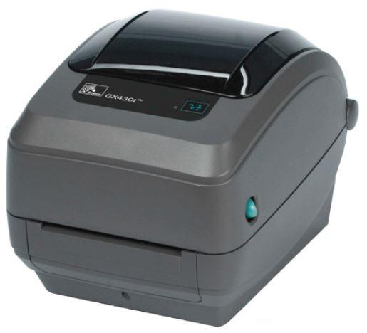 Термотрансферный принтер Zebra GX430t; 300dpi, USB, RS232, Centronics Parallel, Dispenser (Peeler), 64MB Flash, RTC, Adjustable black line sensor