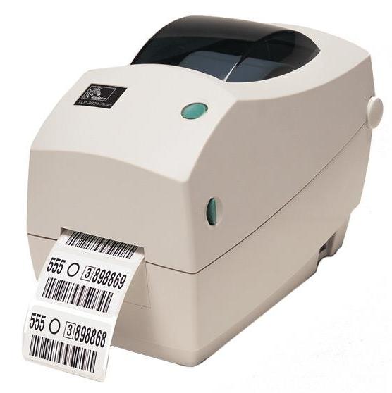  Термотрансферный принтер Zebra TLP 2824 Plus  (термоперенос, 56 мм, скорость 102 мм/сек, RS232, USB, нож)