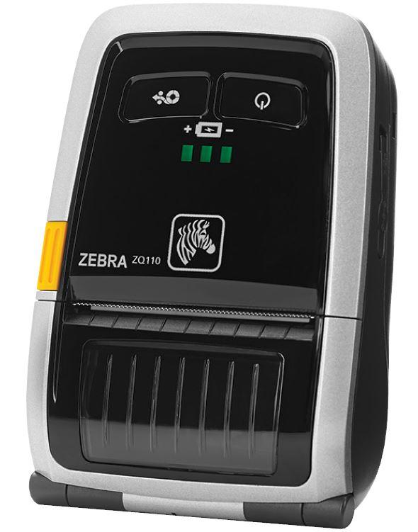  Термопринтер этикеток Zebra ZQ110 2&#039;&#039; Мобильный термо принтер, Bluetooth, считыватель маг. полосы,USB