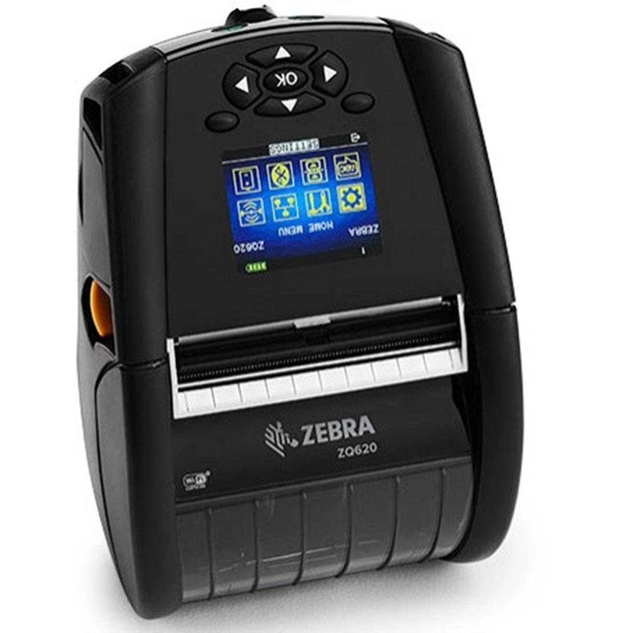 Термопринтер этикеток Zebra DT Printer ZQ620 3&quot;/72mm; English fonts,Dual 802.11AC / BT4.x, Linered platen, 0.75&quot; core, Group E, Shoulder strap, Ext Battery, Media Width Sen